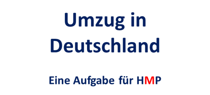 Umzug in Deutschland