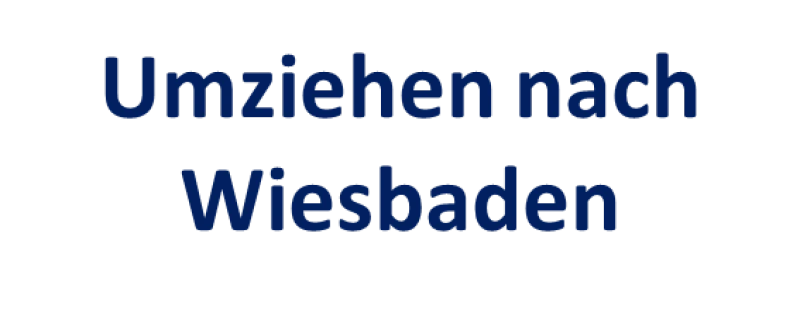 Umziehen nach Wiesbaden