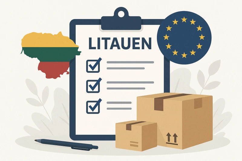 Zoll Umzug anch Litauen mit HMP