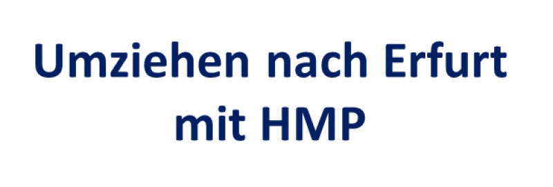 Umziehen nach Erfurt