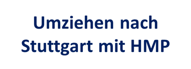 Umziehen nach Stuttgart