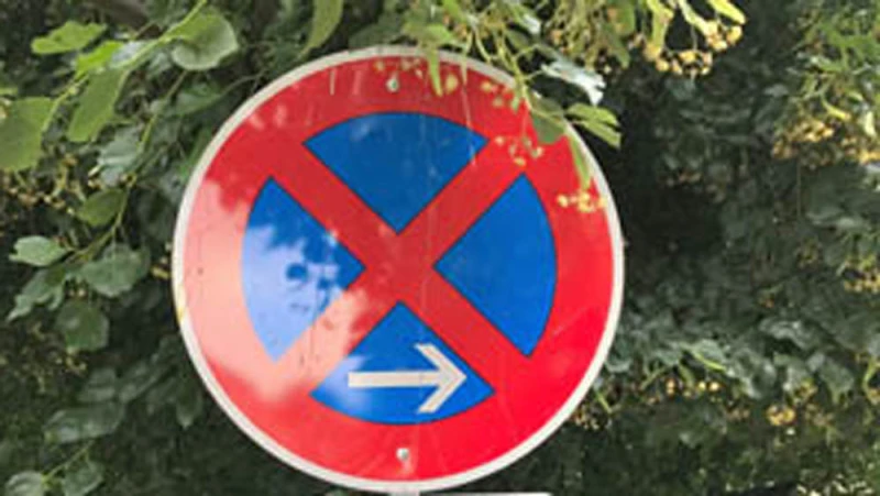 Halteverbotszone beim Umzug
