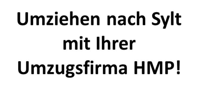 Umziehen nach Sylt