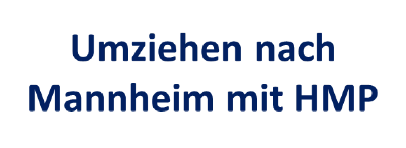 Umziehen nach Mannheim
