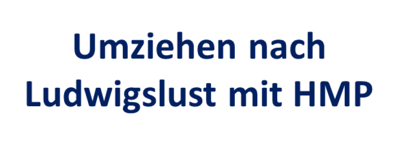 Umziehen nach Ludwigslust