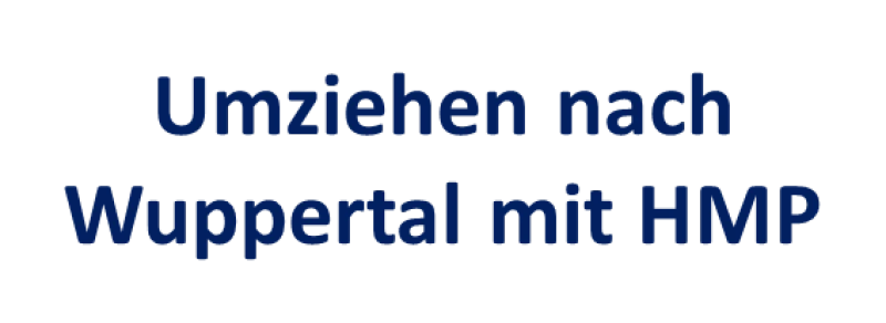 Umziehen nach Wuppertal