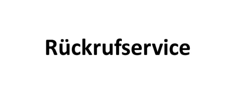 Rückrufservice Privatkunden